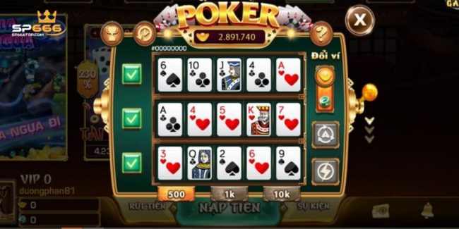 Game Mini Poker - Chi Tiết Cách Quay Cực Chuẩn Tại SP666 7 Game Mini Poker